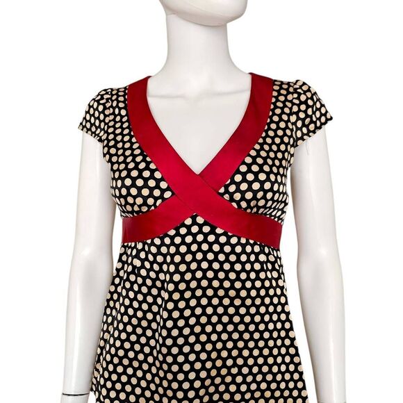 nanette lepore coquette silk babydoll top - Picture 2 of 8